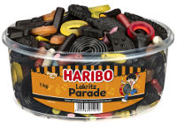 Haribo Lakritz-Parade 1 kg Runddose